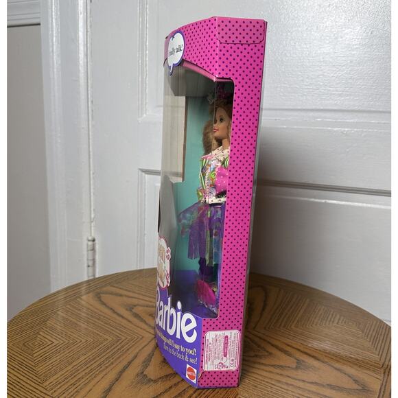 Teen Talk Barbie Doll 1991 Mattel Brunette 5745 Vintage NRFB - Picture 4 of 12